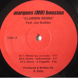 Marques Houston / Joe Budden Clubbin Remix USED VINYL 12INCH 33 S RPM