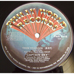 Captain Sky Them Changes / Don't Touch That Dial / Natural High USED VINYL 12INCH PROMO