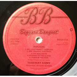 Tubeway Army Replicas Vinyl LP USED