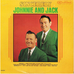 Johnnie And Jack Sincerely Vinyl LP USED