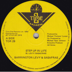 Barrington Levy / Lord Sassafrass Step Up In Life Vinyl 12" USED