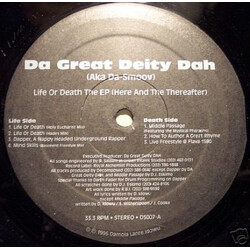 Da Great Deity Dah Life Or Death The EP (Here And The Thereafter) USED VINYL 12INCH 33 S RPM EP