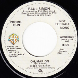 Paul Simon Oh, Marion Vinyl 7" USED