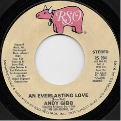 Andy Gibb An Everlasting Love USED VINYL 7INCH 45 RPM SINGLE STYRENE
