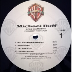 Michael Ruff (2) Once In A Lifetime Vinyl LP USED
