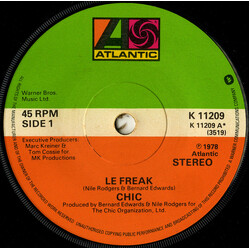 Chic Le Freak USED VINYL 7INCH 45 RPM SINGLE REISSUE STEREO