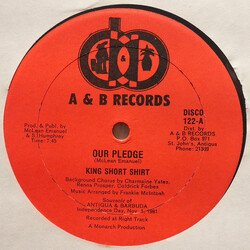 King Short Shirt Our Pledge Vinyl 12" USED