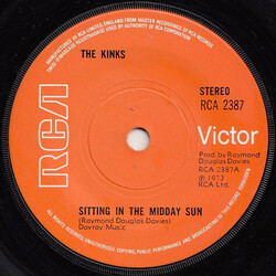 The Kinks Sitting In The Midday Sun USED VINYL 7INCH 45 RPM SINGLE