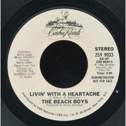 The Beach Boys Livin' With A Heartache USED VINYL 7INCH SINGLE PROMO STYRENE STEREO