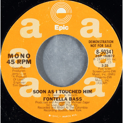 Fontella Bass Soon As I Touched Him Vinyl 7" USED