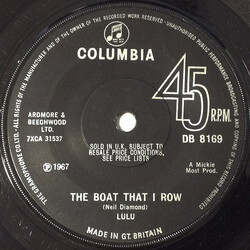 Lulu The Boat That I Row USED VINYL 7INCH 45 RPM