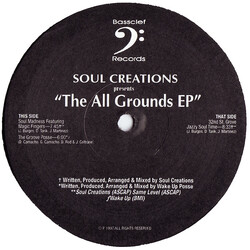 Soul Creation All Grounds EP VINYL 12" USED
