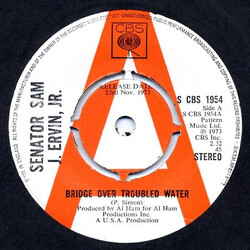 Sam Ervin Bridge Over Troubled Water USED VINYL 7INCH SINGLE PROMO 45 RPM