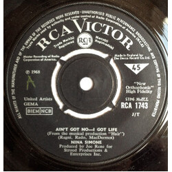 Nina Simone Ain't Got No - I Got Life / Do What You Gotta Do USED VINYL 7INCH 45 RPM SINGLE
