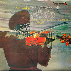 Igor Stravinsky / L'Orchestre De La Suisse Romande / Ernest Ansermet The Soldier's Tale Concert Suite / Divertimento Le Baiser De La Fée Vinyl LP USED