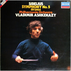 Jean Sibelius / Philharmonia Orchestra / Vladimir Ashkenazy Symphony No. 5 / En Saga Vinyl LP USED