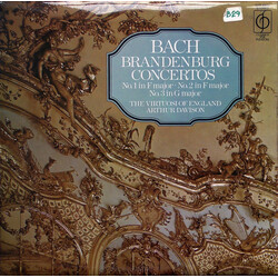 Johann Sebastian Bach / The Virtuosi Of England / Arthur Davison Brandenburg Concertos No. 1 In F Major • No. 2 In F Major • No. 3 In G Major Vinyl LP