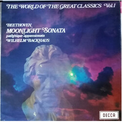 Ludwig van Beethoven / Wilhelm Backhaus The World Of The Great Classics Vol. 1: Beethoven Sonatas Vinyl LP USED