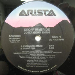 Geoff McBride Gotta Good Thing Vinyl 12" USED