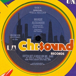 Margie Alexander Gotta Get A Hold On Me / What 'Cha Tryin' To Do To Me USED VINYL 12INCH 45 RPM