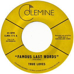 The True Loves (2) Famous Last Words USED VINYL 7INCH 45 RPM