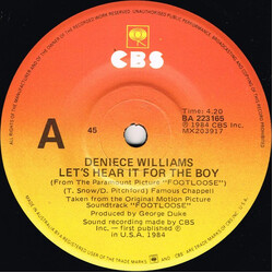 Deniece Williams Let's Hear It For The Boy USED VINYL 7INCH 45 RPM SINGLE