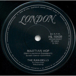 The Ran-Dells Martian Hop USED VINYL 7INCH 45 RPM SINGLE REISSUE