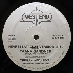 Taana Gardner Heartbeat USED VINYL 12INCH 33 S RPM SINGLE