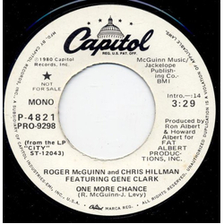 McGuinn, Clark & Hillman One More Chance Vinyl 7" USED