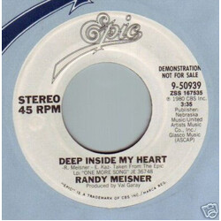 Randy Meisner Deep Inside My Heart Vinyl 7" USED