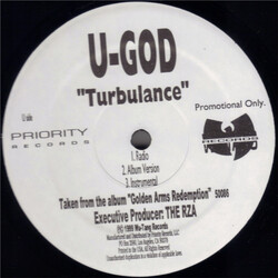 U-God Turbulance / DATs Gangsta USED VINYL 12INCH PROMO
