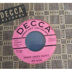 Rex Allen Knock Knock Rattle USED VINYL 7INCH 45 RPM PROMO