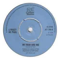 Lynsey De Paul My Man And Me USED VINYL 7INCH 45 RPM SINGLE