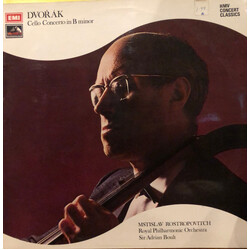 Antonín Dvořák / Mstislav Rostropovich / The Royal Philharmonic Orchestra / Sir Adrian Boult Cello Concerto Vinyl LP USED