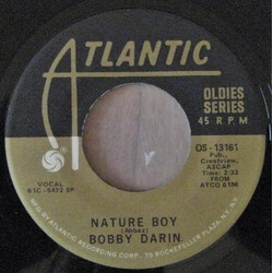 Bobby Darin Nature Boy / You Must Have Been A Beautiful Baby USED VINYL 7INCH 45 RPM SINGLE