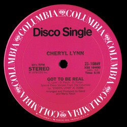 Cheryl Lynn Got To Be Real / Star Love USED VINYL 12INCH 33 S RPM SINGLE