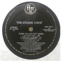 The Cookie Crew Come On & Get Some USED VINYL 12INCH 33 S RPM PROMO