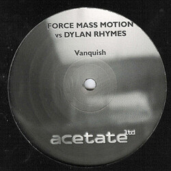 Force Mass Motion vs. Dylan Rhymes Vanquish VINYL 12" USED