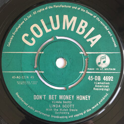 Linda Scott Don't Bet Money Honey USED VINYL 7INCH 45 RPM SINGLE