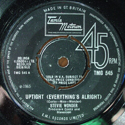 Stevie Wonder Uptight (Everything's Alright) USED VINYL 7INCH 45 RPM SINGLE