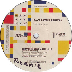 R.J.'s Latest Arrival Heaven In Your Arms VINYL 12" USED
