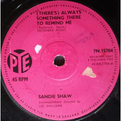 Sandie Shaw (There's) Always Something There To Remind Me USED VINYL 7INCH 45 RPM SINGLE