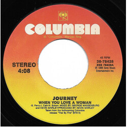 Journey When You Love A Woman VINYL 7" USED