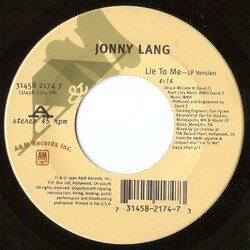 Jonny Lang Lie To Me USED VINYL 7INCH 45 RPM SINGLE STEREO