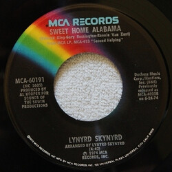 Lynyrd Skynyrd Sweet Home Alabama / Saturday Night Special USED VINYL 7INCH SINGLE 45 RPM REISSUE