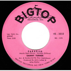 Sammy Turner Paradise / I'd Be A Fool Again USED VINYL 7INCH 45 RPM SINGLE