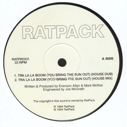 Ratpack Tra La La Boom (You Bring The Sun Out) VINYL 12" USED