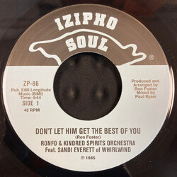 Ronfo & Kindred Spirits Orchestra / Sandi Everett / Lee McDonald Don't Let Him Get The Best Of You / Let's Play Luck USED VINYL 7INCH 45 RPM