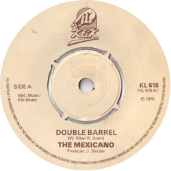 The Mexicano / Vulcans Double Barrel / Double Barrel (Instrumental) USED VINYL 7INCH SINGLE
