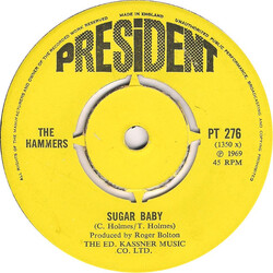 The Hammers (5) Sugar Baby / The Power Of Love USED VINYL 7INCH 45 RPM SINGLE